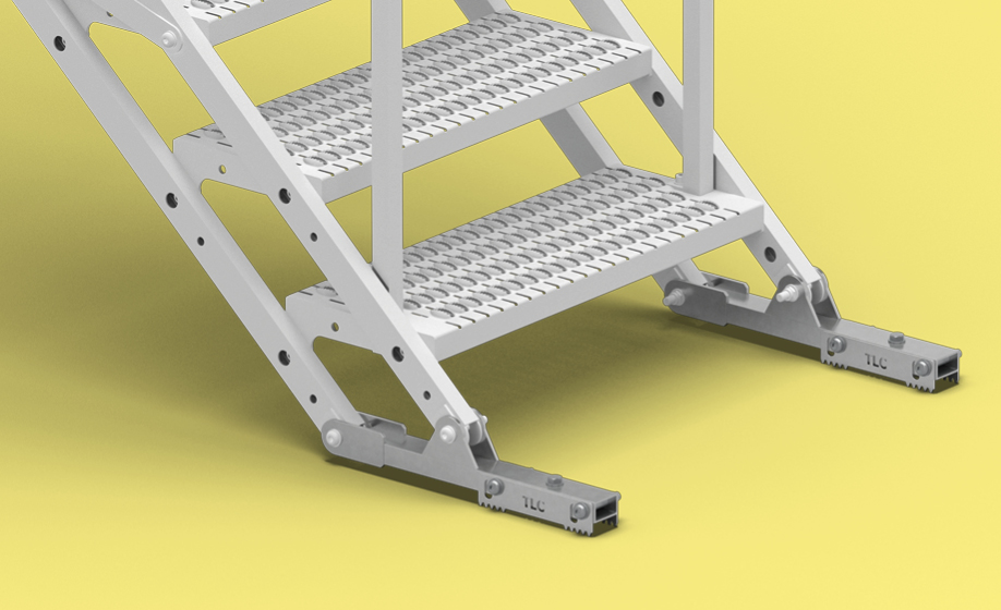 TAS stairs - aluminium lower flat foot