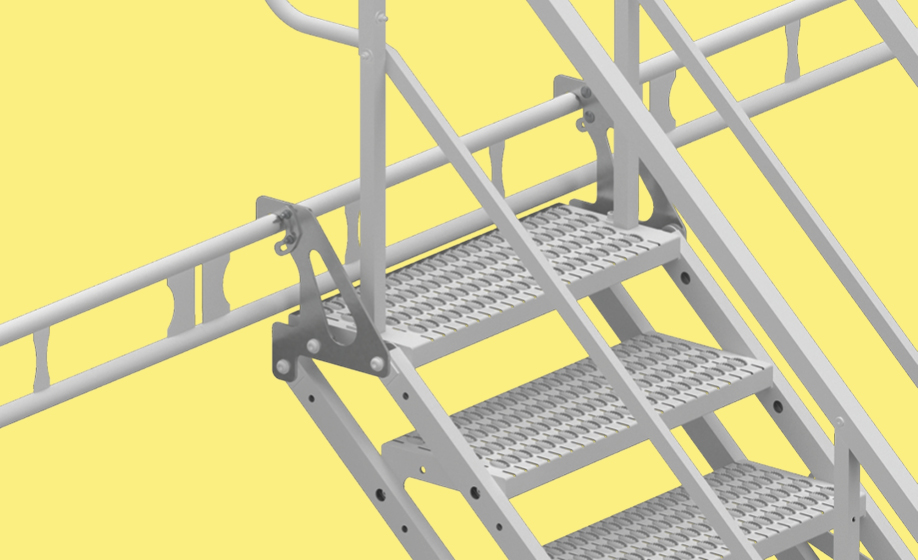 TAS stairs - aluminium upper scaffolding chuck