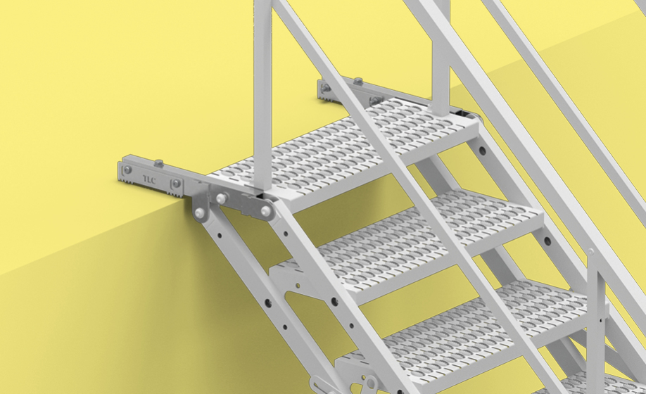 TAS stairs - aluminium upper standard foot