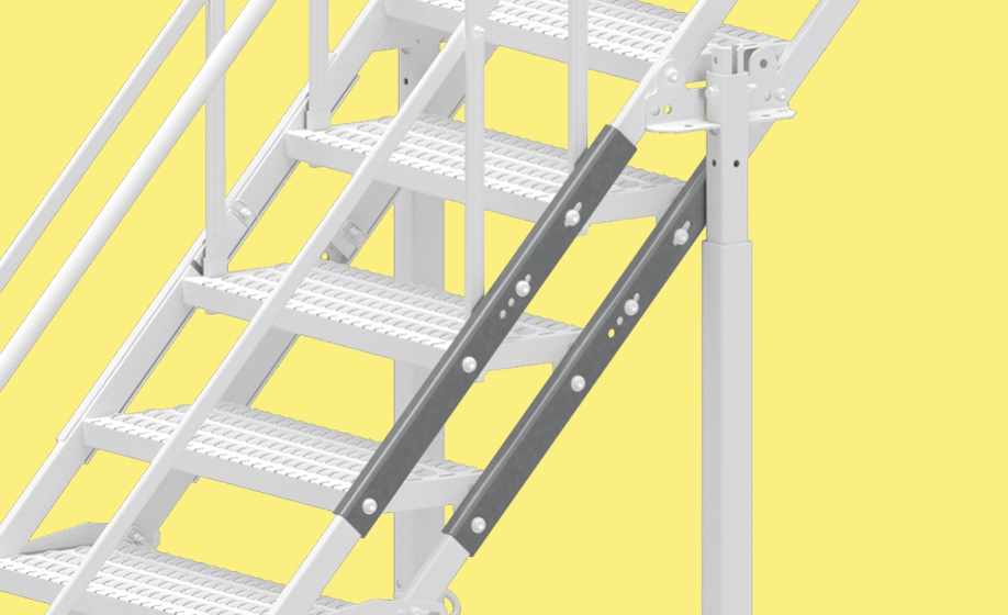 TAS stairs - steel TAS-L12 for 700mm and TAS-L6 for 1000mm stairs fasteners