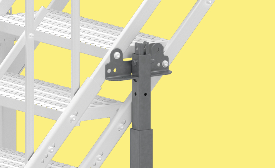 TAS stairs - steel stairs support/pole