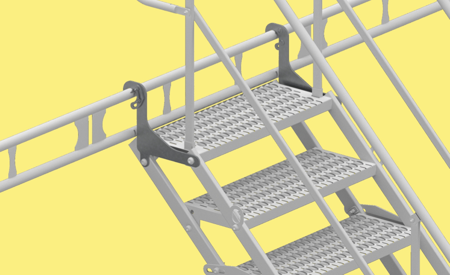 TAS stairs - steel upper scaffolding chuck